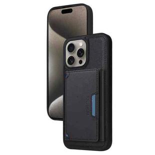 For iPhone 15 Pro Max BETOPNICE Horizontal Flip Detachable MagSafe Wallet Phone Case(Black)