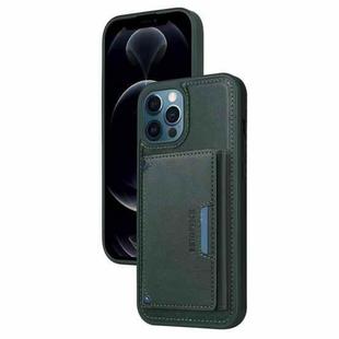 For iPhone 12 Pro Max BETOPNICE Horizontal Flip Detachable MagSafe Wallet Phone Case(Green)