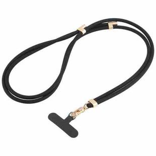 Adjustable Liquid Silicone Phone Anti-lost Long Lanyard(Black)