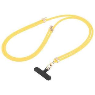Adjustable Liquid Silicone Phone Anti-lost Long Lanyard(Yellow)