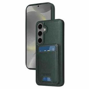 For Samsung Galaxy S24+ 5G BETOPNICE Vertical Flip Detachable MagSafe Wallet Phone Case(Green)