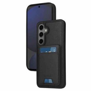 For Samsung Galaxy S24 FE 5G BETOPNICE Vertical Flip Detachable MagSafe Wallet Phone Case(Black)