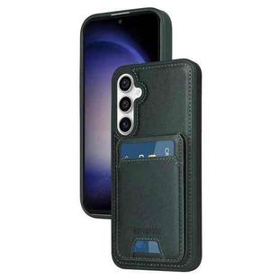 For Samsung Galaxy S23 FE 5G BETOPNICE Vertical Flip Detachable MagSafe Wallet Phone Case(Green)