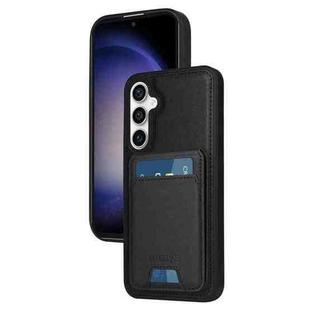 For Samsung Galaxy S23 FE 5G BETOPNICE Vertical Flip Detachable MagSafe Wallet Phone Case(Black)