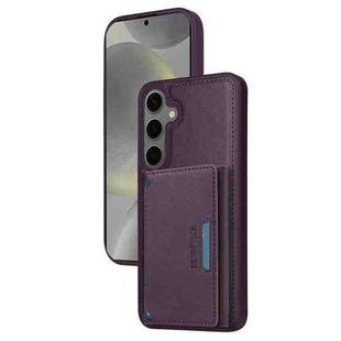 For Samsung Galaxy S24+ 5G BETOPNICE Horizontal Flip Detachable MagSafe Wallet Phone Case(Purple)