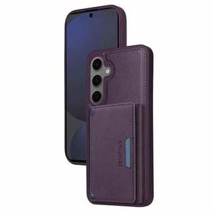 For Samsung Galaxy S24 FE 5G BETOPNICE Horizontal Flip Detachable MagSafe Wallet Phone Case(Purple)