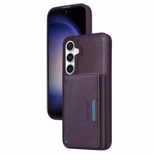 For Samsung Galaxy S23 FE 5G BETOPNICE Horizontal Flip Detachable MagSafe Wallet Phone Case(Purple)