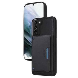 For Samsung Galaxy S21+ 5G BETOPNICE Horizontal Flip Detachable MagSafe Wallet Phone Case(Black)