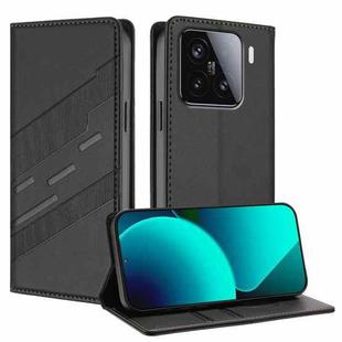 For Xiaomi 15 Embossed Multi-functional Wallet Retro Leather Phone Case(Black)