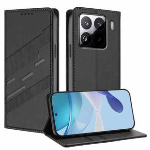For Xiaomi 15S Pro Embossed Multi-functional Wallet Retro Leather Phone Case(Black)