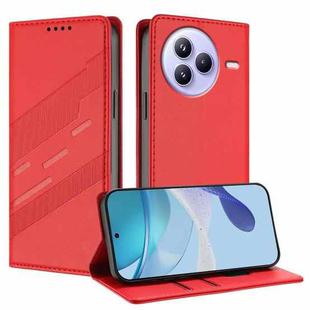 For Xiaomi Civi 5 Pro Embossed Multi-functional Wallet Retro Leather Phone Case(Red)