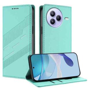 For Xiaomi Civi 5 Pro Embossed Multi-functional Wallet Retro Leather Phone Case(Mint Green)