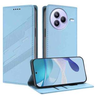For Xiaomi Civi 5 Pro Embossed Multi-functional Wallet Retro Leather Phone Case(Light Blue)