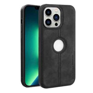 For iPhone 13 Pro Max Crazy Horse Leather Back Cover Phone Case(Black)