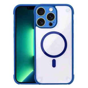 For iPhone 13 Pro Max Shockproof MagSafe Magnetic TPU Hybrid Acrylic Phone Case(Royal Blue)