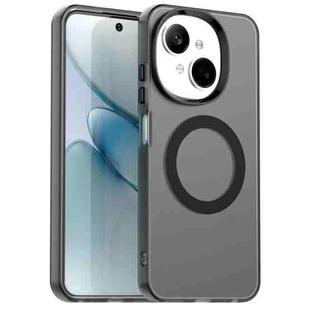 For Tecno Spark 20 Candy Magsafe PC Hybrid TPU Phone Case(Black)