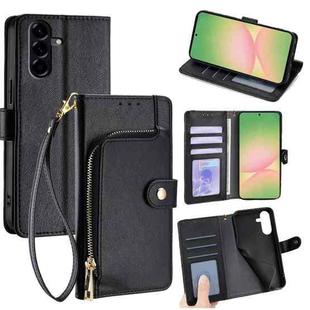 For Samsung Galaxy A56 5G Zipper Bag Leather Phone Case(Black)