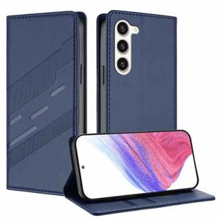 For Samsung Galaxy S23+ 5G Embossed Multi-functional Wallet Retro Leather Phone Case(Dark Blue)