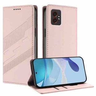 For Samsung Galaxy XCover 7 Pro Embossed Multi-functional Wallet Retro Leather Phone Case(Pink)