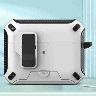 For AirPods Pro 2 Wireless Bluetooth Earphones MagSafe Holder Protective Case(White)