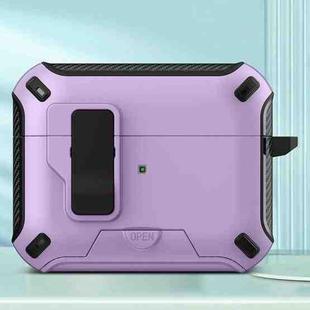 For AirPods Pro 2 Wireless Bluetooth Earphones MagSafe Holder Protective Case(Purple)