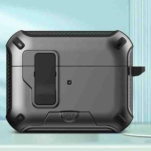 For AirPods Pro 2 Wireless Bluetooth Earphones MagSafe Holder Protective Case(Grey)