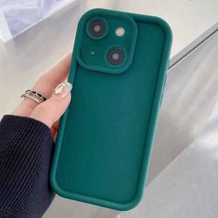 For iPhone 13 Shockproof Frame Frosted Precise Hole TPU Phone Case(Deep Blue)