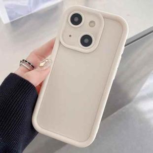 For iPhone 13 mini Shockproof Frame Frosted Precise Hole TPU Phone Case(White)