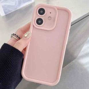 For iPhone 12 mini Shockproof Frame Frosted Precise Hole TPU Phone Case(Light Pink)