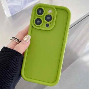 For iPhone 12 Pro Max Shockproof Frame Frosted Precise Hole TPU Phone Case(Fluorescent Green)