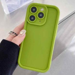 For iPhone 11 Pro Shockproof Frame Frosted Precise Hole TPU Phone Case(Fluorescent Green)