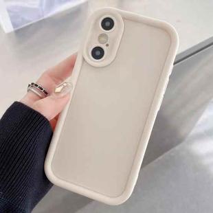 For iPhone X / XS Shockproof Frame Frosted Precise Hole TPU Phone Case(White)