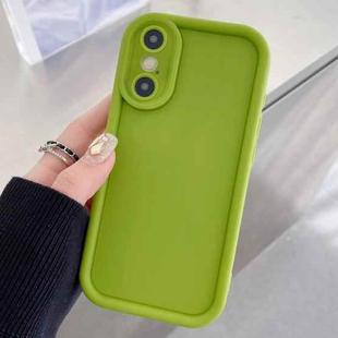 For iPhone X / XS Shockproof Frame Frosted Precise Hole TPU Phone Case(Fluorescent Green)
