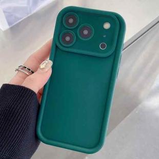 For iPhone 17 Pro Max Shockproof Frame Frosted Precise Hole TPU Phone Case(Deep Blue)
