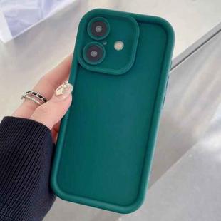 For iPhone 17 Shockproof Frame Frosted Precise Hole TPU Phone Case(Deep Blue)