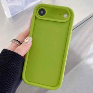 For iPhone 17 Air Shockproof Frame Frosted Precise Hole TPU Phone Case(Fluorescent Green)