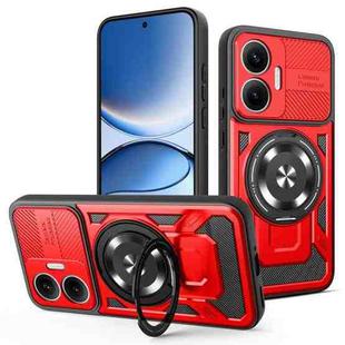 For Redmi Turbo 4 Pro Armor Rotating Holder MagSafe Phone Case(Red)