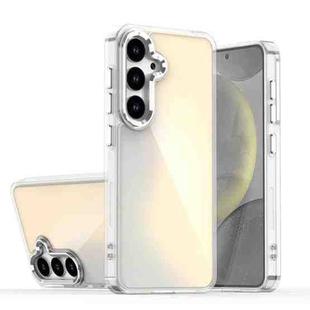 For Samsung Galaxy S25 5G Plating Gradient Discolor Phone Case(Transparent)