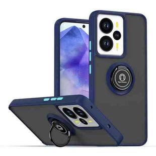 For Realme 14 5G Global Q Shadow 1 Series TPU + PC Phone Case with Ring(Royal Blue)