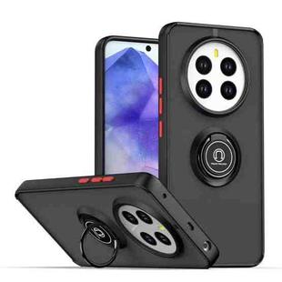 For Realme 12+ 5G / 12 4G Q Shadow 1 Series TPU + PC Phone Case with Ring(Black+Red)