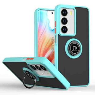 For Realme C75 4G / 14x Global Q Shadow 1 Series TPU + PC Phone Case with Ring(Sky Blue)
