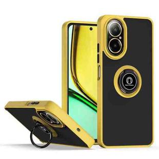 For Realme C67 4G Q Shadow 1 Series TPU + PC Phone Case with Ring(Yellow)