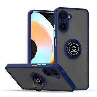 For Realme 10 Pro Q Shadow 1 Series TPU + PC Phone Case with Ring(Royal Blue)