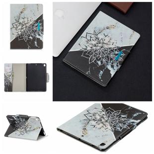 For iPad 9.7 (2018) / 9.7 (2017) Painted Pattern Horizontal Flip Leather Case with Holder & Card Slots & Wallet(Sun Flower Marble)