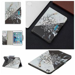 For iPad Mini / Mini 2 / Mini 3 / Mini 4  Painted Pattern Horizontal Flip Leather Case with Holder & Card Slots & Wallet(Sun Flower Marble)