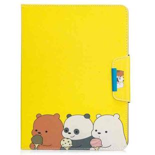 For iPad Pro 11 (2020) Painted Pattern Horizontal Flip Leather Tablet Case with Holder & Card Slots & Wallet(Bear family)