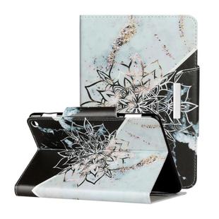 For  Amazon Fire HD 8 (2020) Painted Pattern Horizontal Flip Leather Case with Holder & Card Slots & Wallet(Sun Flower Marble)