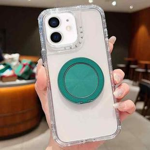 For iPhone 11 Dreamland Transparent MagSafe Holder Phone Case(Green)