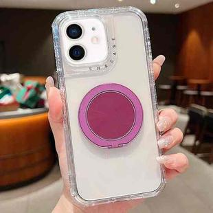 For iPhone 11 Dreamland Transparent MagSafe Holder Phone Case(Dark Purple)
