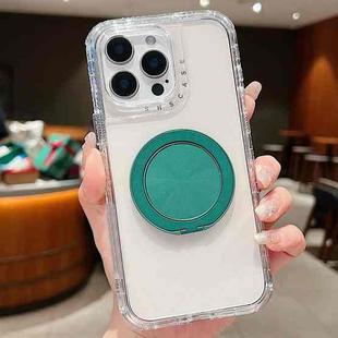 For iPhone 13 Pro Max Dreamland Transparent MagSafe Holder Phone Case(Green)